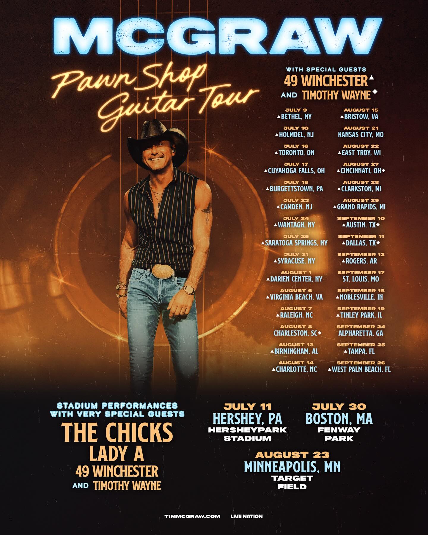 Timothy Wayne Pawn Shop Guitar Tour Poster 2026